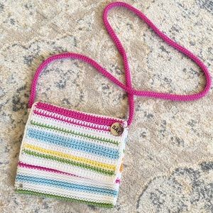 The Sak Crochet Mini Shoulder Bag / Crossbody Purse